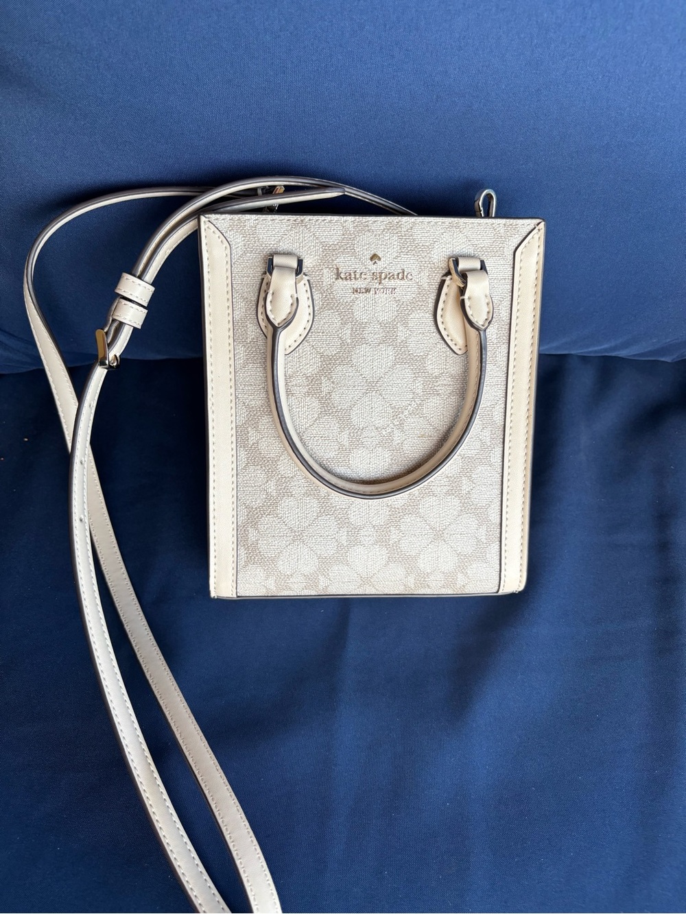 kate spade Small Cream Floral Mini Crossbody Bag